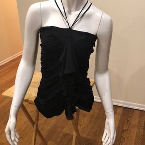 Robert Rodriguez black drapey top